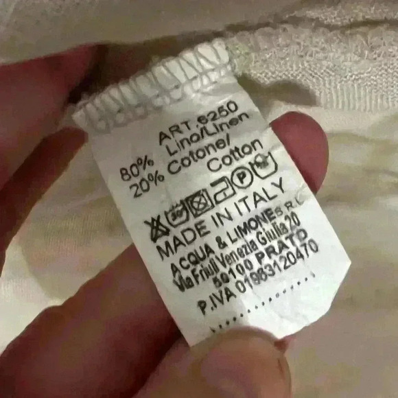 ACQUA & LIMONE  Lagenlook Flutter Sleeve Hi Low Asymmetrical Tunic L (G110) - Picture 6 of 10